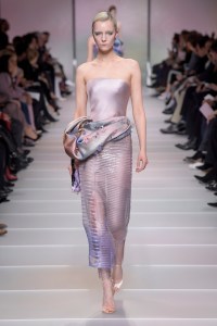 Model on the catwalk
