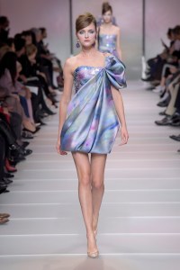 Model on the catwalk
