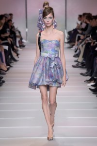 Model on the catwalk