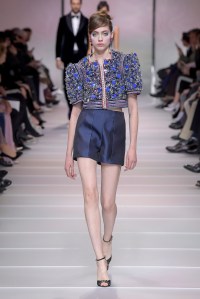 Model on the catwalk