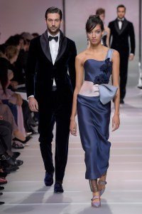 Models on the catwalk