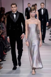 Models on the catwalk