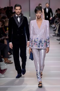 Models on the catwalk