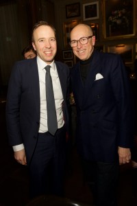 British Culture Secretary Matt Hancock and GQ editor Dylan Jones
