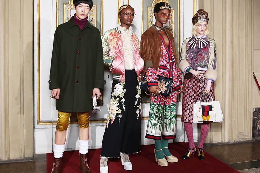 Exclusive pictures of the Gucci Resort 2018 show in Florence