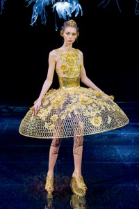 Model on the catwalk