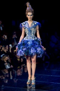 Model on the catwalk