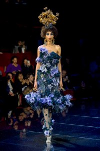 Model on the catwalk