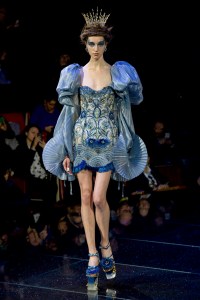 Model on the catwalk