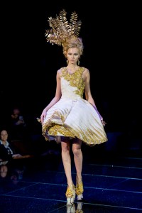 Model on the catwalk
