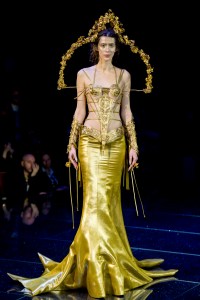 Model on the catwalk