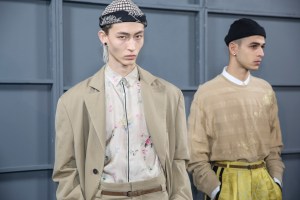 Backstage at Haider Ackermann Men's Fall 2018