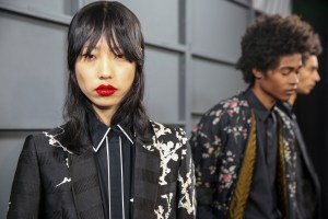 Backstage at Haider Ackermann Men's Fall 2018