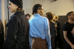Backstage at Haider Ackermann Men's Fall 2018