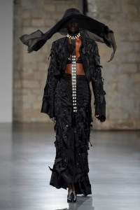 Model on the catwalk