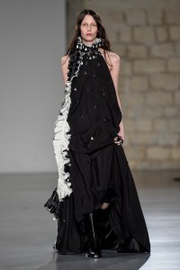 Model on the catwalk