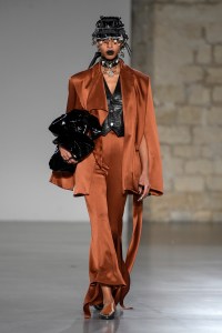 Model on the catwalk