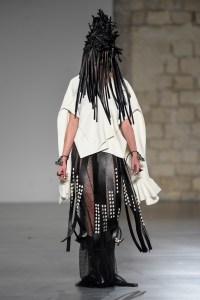 Model on the catwalk