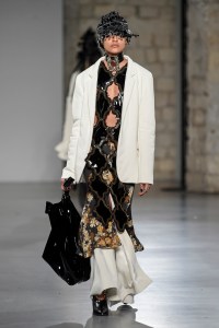 Model on the catwalk