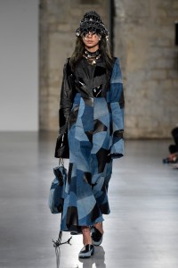 Model on the catwalk