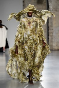 Model on the catwalk