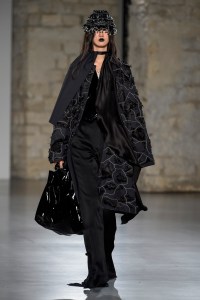 Model on the catwalk
