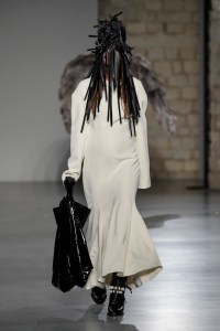 Model on the catwalk