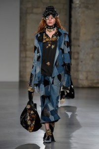 Model on the catwalk