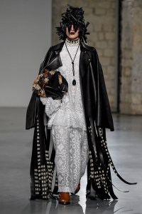 Model on the catwalk