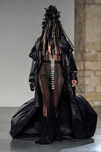 Model on the catwalk