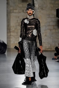 Model on the catwalk