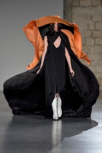 Model on the catwalk