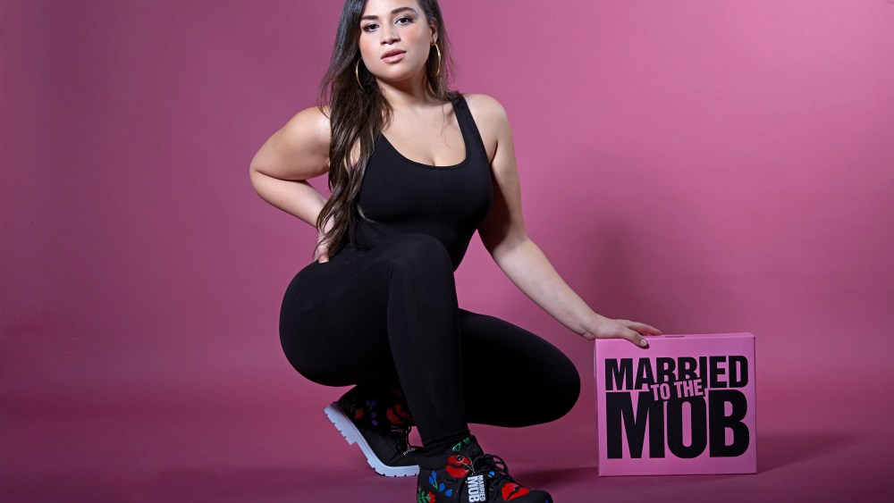 Crystal Shankab in Married to the Mob Lugz campaign