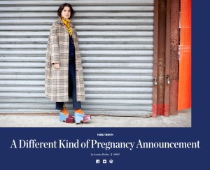 Leandra Medine's pregnancy announcement.