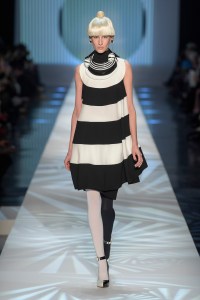 Model on the catwalk