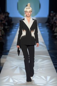 Model on the catwalk