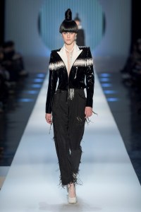 Model on the catwalk