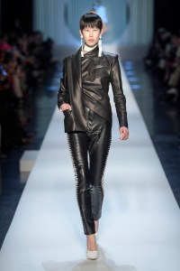 Model on the catwalk