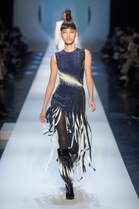 Model on the catwalk