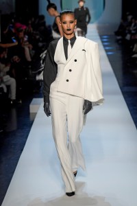 Model on the catwalk