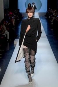 Model on the catwalk