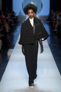 Model on the catwalk