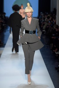 Model on the catwalk