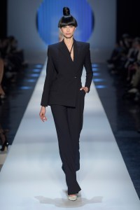 Model on the catwalk