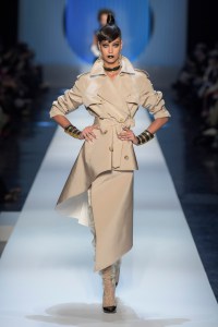 Model on the catwalk