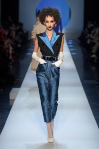 Model on the catwalk
