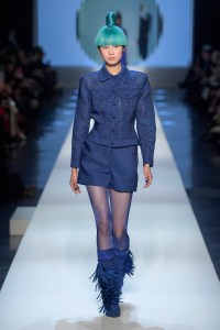 Model on the catwalk