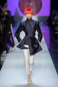 Model on the catwalk