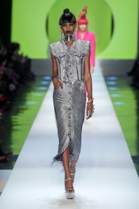 Model on the catwalk