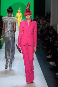 Model on the catwalk